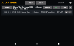 Preview: JD Lap Timer – Heatplanung auf Garmin Tread XL